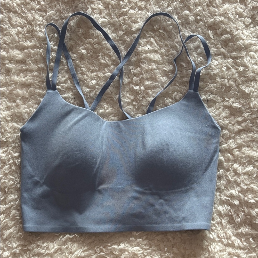 Aerie Light Blue Strappy Crop Top